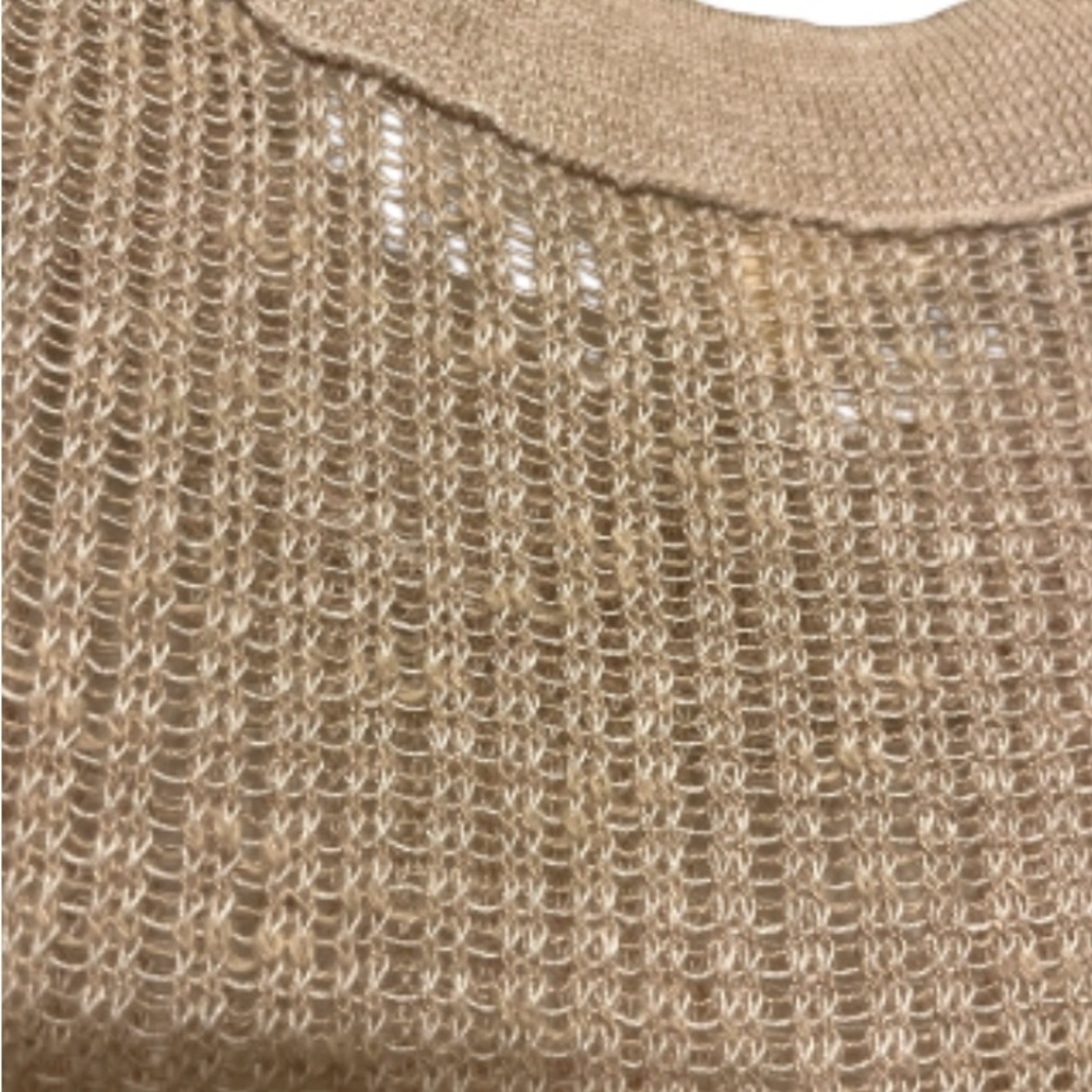 EILEEN FISHER Knit Tank Top In Oatmeal Colorway Medium - Picture 8 of 11